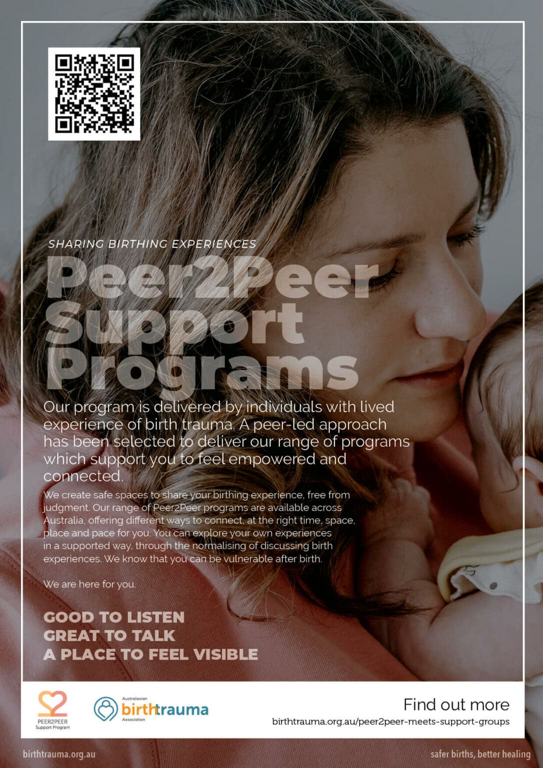 Peer2peer support program poster